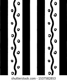 Modern seamless hand drawn geometric memphis patterns. Vector design.
