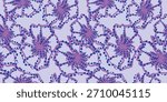 Modern seamless nature pattern with dots flowers. Motley floral background. 
