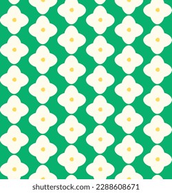 Modern Seamless Pattern Abstract 70's Retro Vintage Mid-Century Pattern Abstract Retro Geometric Smooth Pattern Isolated on Solid Color Background Soft Cute Minimalist Scandinavian Vector