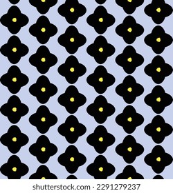 Modern Seamless Pattern Abstract 70's Retro Vintage Mid-Century Pattern Abstract Retro Geometric Smooth Pattern Isolated on Solid Color Background Soft Cute Minimalist Scandinavian Vector