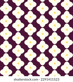 Modern Seamless Pattern Abstract 70's Retro Vintage Mid-Century Pattern Abstract Retro Geometric Smooth Pattern Isolated on Solid Color Background Soft Cute Minimalist Scandinavian Vector