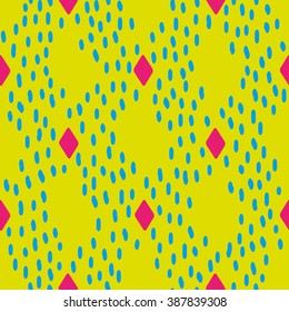 Modern seamless pattern with abstract painterly strokes. Vector design clean and editable.