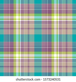 Modern seamless pattern check fabric texture. Flat design. Vector illustration.