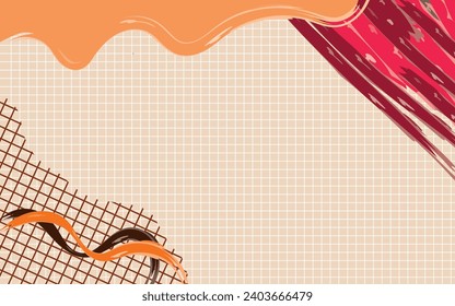 Modern Seamless Pattern with Colorful Shapes