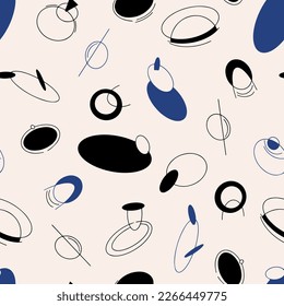 Modern seamless pattern for cover design in art nouveau style.