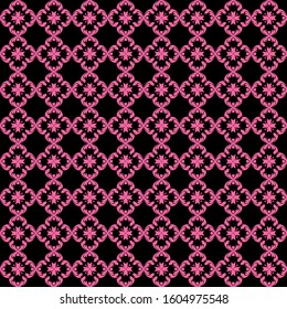 Modern seamless pattern. Decorative Wallpaper texture. Dark Background pattern. Vector image