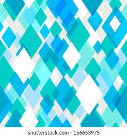 Modern Seamless Pattern with Diamonds. For Textile, Fabric, Backgrounds, etc