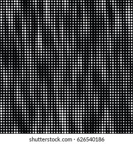 Modern seamless pattern with dots transition halftone in black and white