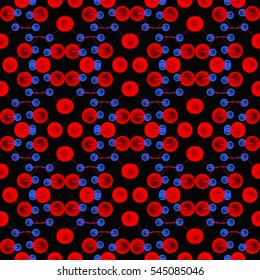 Modern seamless pattern with effect abstract geometrical shapes.