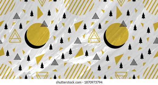 Modern Seamless pattern for fabric and paper