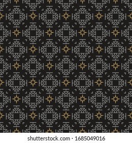 Modern seamless pattern. Geometric background pattern in vintage style. Textile design texture. Wrapping paper design. Vector image