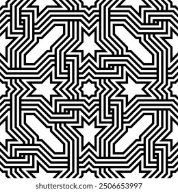 Modern Seamless pattern of Geometric design. Artistic shapes Repeating patterns of Printable vector.