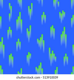 Modern Seamless pattern with geometric elements that rush up. Vector decoration illustration