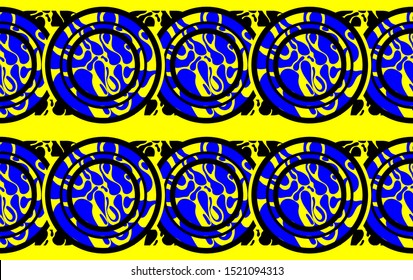 Modern seamless pattern geometric shape design for Clothing Batik Fabric Vector Illustration Style Embroidery