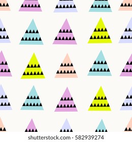 Modern seamless pattern with geometric shapes.