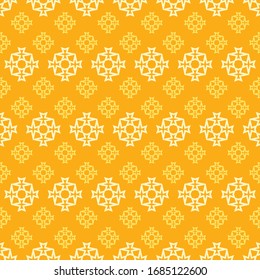 Modern seamless pattern, geometric. Yellow background pattern. Textile design texture. Wrapping paper design. Vector art