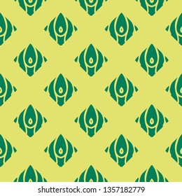 Modern seamless pattern with green abstract elements.
