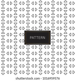 Modern seamless pattern. Inspiration from geometric black and white color background. Vector illustration.