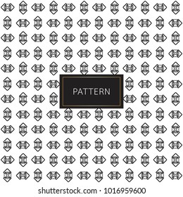 Modern seamless pattern. Inspiration from geometric black and white color background. Vector illustration.