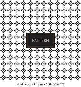 Modern seamless pattern. Inspiration from geometric black and white color background. Vector illustration.