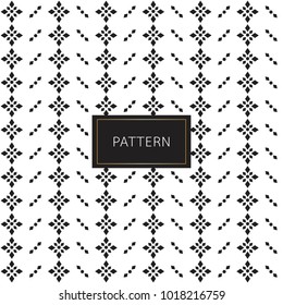 Modern seamless pattern. Inspiration from geometric black and white color background. Vector illustration.