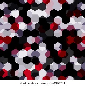 Modern Seamless pattern of polygons multicolor abstract geometric background. Vector illustration.