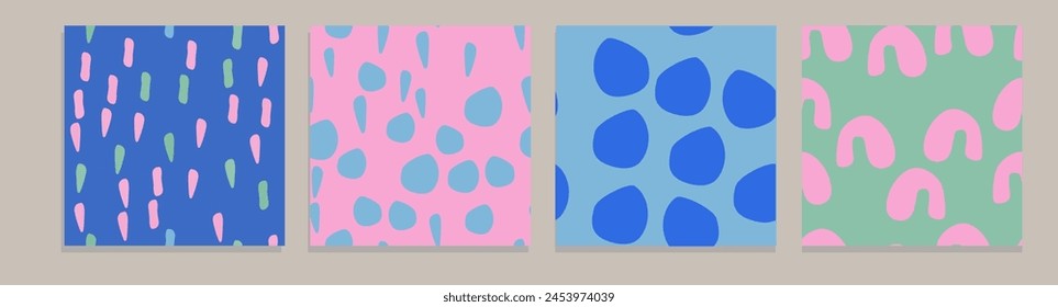 Modern  seamless pattern set for your design