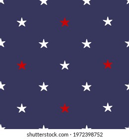Modern seamless pattern with stars. Holiday wrapping paper. Сircus background. Vector illustration.