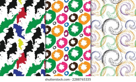 Modern seamless pattern vector template, stylish abstract colorful design, for wallpapers, textile, packaging, design of luxury products.