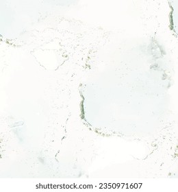 Moderne Nahtlose Wiederholung. flüssiger Marmor-Hintergrund. Goldfarbmarmor. Goldfarbenteile. Lilac Alkoholtingenhintergrund. Blaue Farbe des nahtlosen Wassers. Marmor Alkohol Tinte. Blaue Mauer Nahtlose Textur.