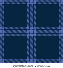 Modern Seamless Tartan in Iridescent Cornflower tones Fabric Design