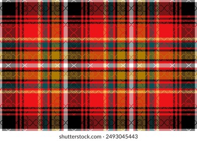 Modern Seamless tartan plaid pattern background. Vector illustration.