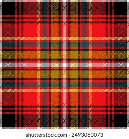 Modern Seamless tartan plaid pattern background.Plaid textured seamless pattern suitable for fashion textiles and graphics.vector illustration.