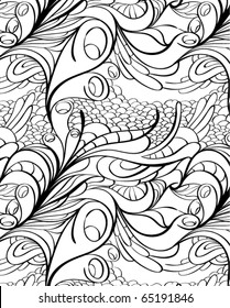 Modern seamless texture. Cool bizarre style. Vector EPS 10 illustration.
