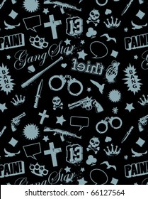 Modern seamless texture. Cool grunge style. Vector EPS 10 illustration.