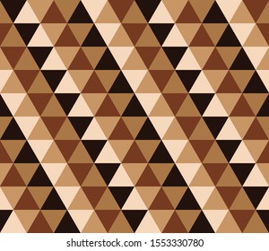 Modern seamless Triangle Pattern, Colorful gradient mosaic backdrop, abstract texture background, polygon, retro pattern of geometric shapes, vector.