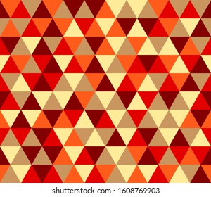 Modern seamless Triangle Pattern, Colorful gradient mosaic backdrop, abstract texture background, polygon, retro pattern of geometric shapes, vector.