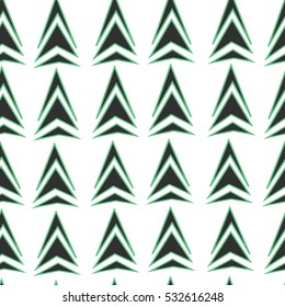 Modern Seamless Triangle Pattern for Textile Design. Vector Background. Geometric Abstract Texture