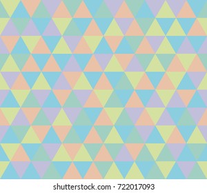 Modern Seamless Triangle Pattern, Vector mosaic pattern, Geometric abstract texture, seamless background