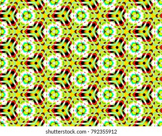 Modern seamless vector of flowers