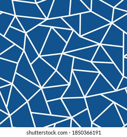 Modern seamless vector geometric pattern. Blue stylish texture - endless design. Bright abstract background