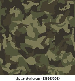 Modern seamless vector military camouflage background for cloth