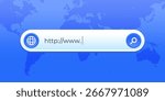 modern Search bar for the user interface and web site. Search Address navigation bar icon. Search form template for websites. Isolated template. Internet window internet browser Vector illustration