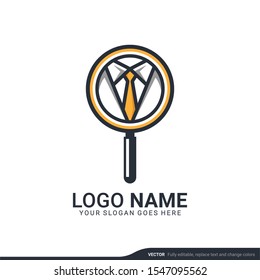 Modern search logo design template. Editable symbol icon logo design. Vector illustration