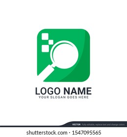 Modern search logo design template. Editable symbol icon logo design. Vector illustration