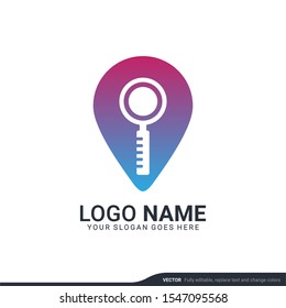 Modern search logo design template. Editable symbol icon logo design. Vector illustration