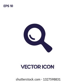 Modern search, magnifier vector icon illustration for web and mobile app. White background. Premium quality.
