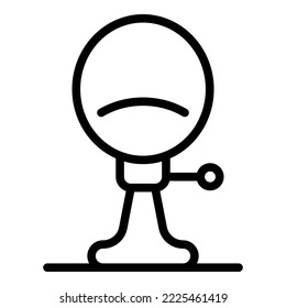 Modern seat icon outline vector. Bar stool. Retro cafe