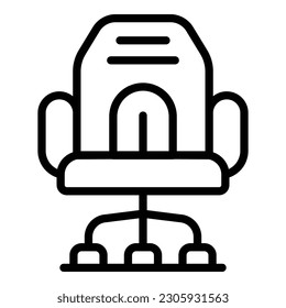 Modern seat icon outline vector. Gamer chair. Home work