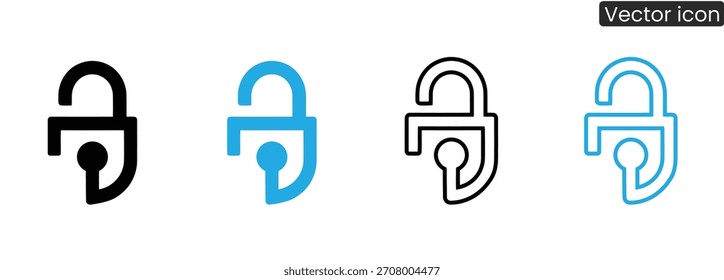 Ícones de segurança modernos para design de sites, desenvolvimento de aplicativos e soluções de segurança digital. Perfeito para demonstrar agora as medidas de proteção de dados e acesso seguro.
